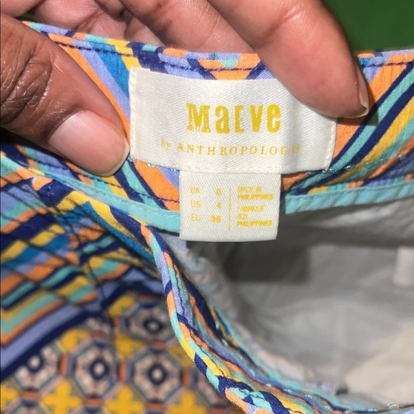 Maeve by Anthropologie Geometric Patterned Women's Shorts size 4 - Picture 6 of 7